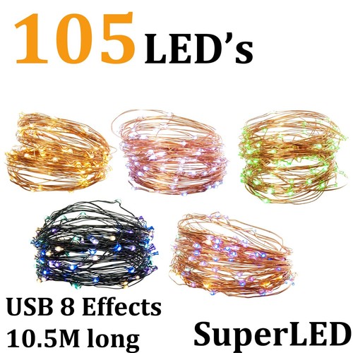 105 led lichterkette usb - 105, 10,5m
