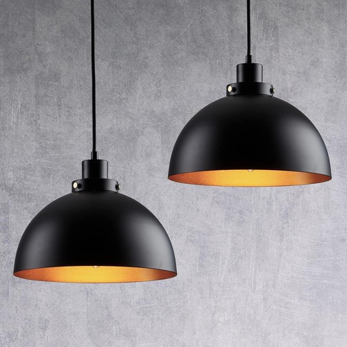 Pendelleuchte schwarz gold - schwarz,