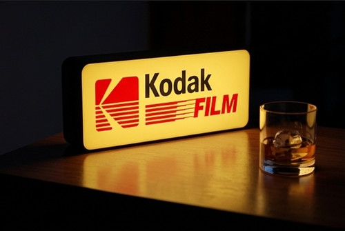 Kodak film leuchtkasten schild - film,