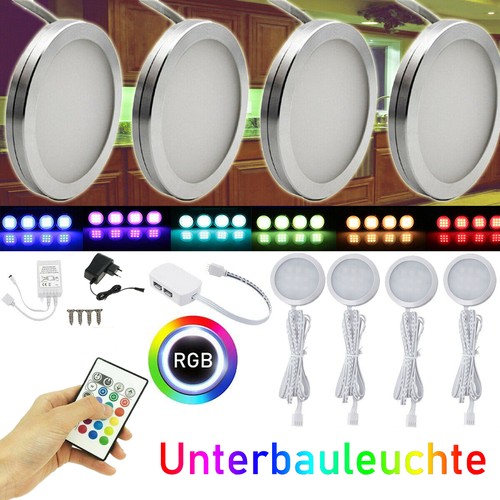 4er rgb led unterbauleuchte - rgb,